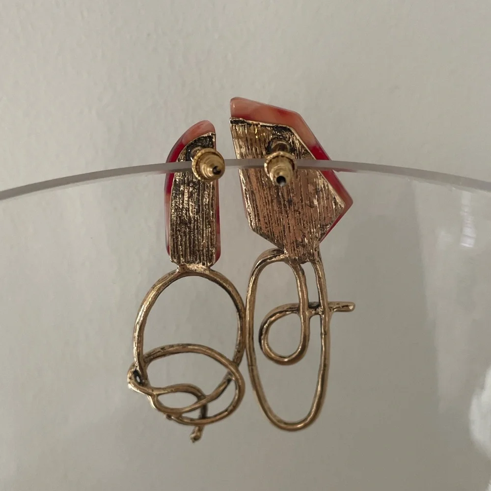 Angelica Stones W Gold Earrings